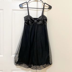 Papaya polka dot sweetheart dress